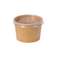 Kraft Soup Bowl with Lid 475 ml 50 Stück