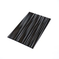 Straws Striped Black-Gold-White 19x0,4 cm 1000 pcs.
