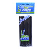 Bio Paper Straws Black 20x0,45 cm 40 pcs.