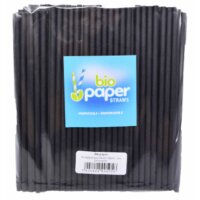 Bio Paper Straws Black 20x0,6 cm 250 pcs.