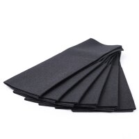 Napkins Slim Folder Airlaid Black 80 Stück