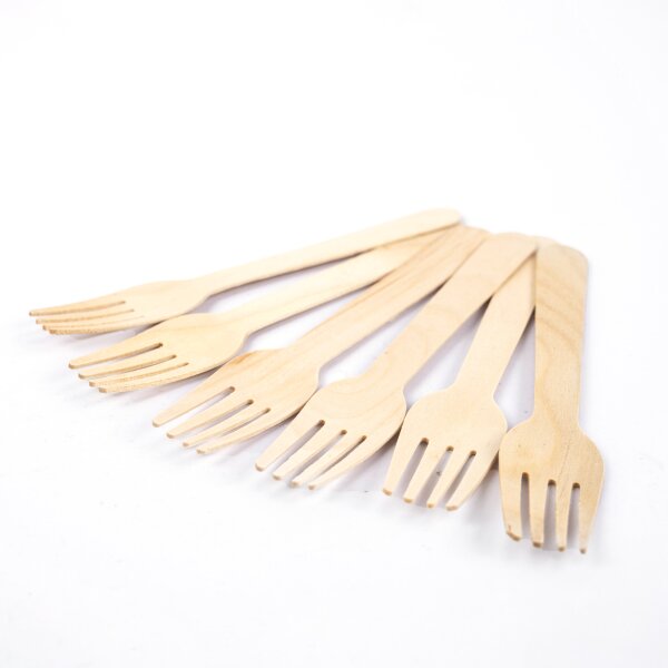 Holzbesteck Gabel 16 cm 100 pcs.