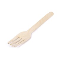 Wooden Single Cutlery Fork 16 cm 100 pcs.
