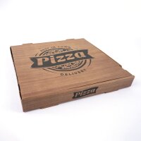 Pizza Box Kraft-Design No.6 33x33x4 cm 100 Stück