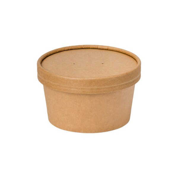 Lid For Kraft Soup Bowl 115 mm Kraft 25 Stück